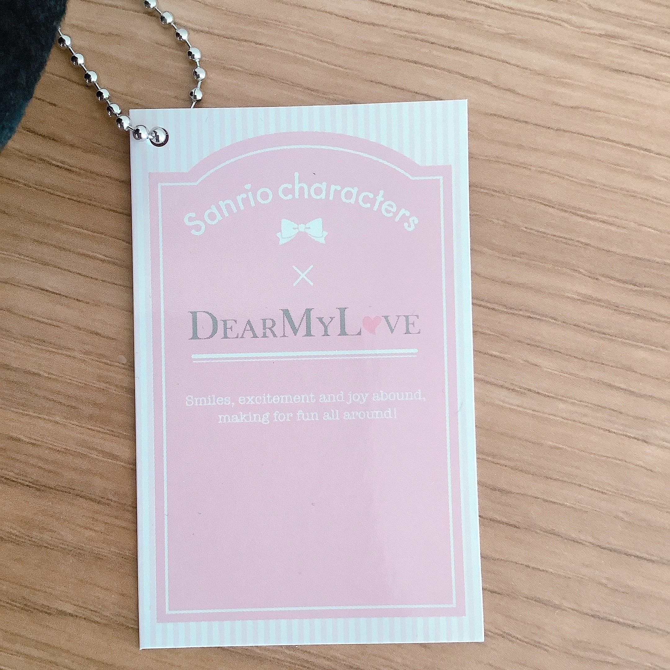 DearMyLove x Sanrio My Melody (Black Hood) Plush Key Chain Ryosan Jirai