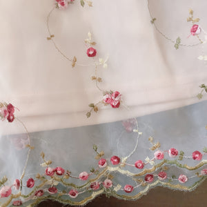 LIZ LISA Rose Embroidered Tulle Skirt Dress