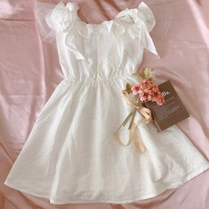 LIZ LISA White Cotton Mini Dress