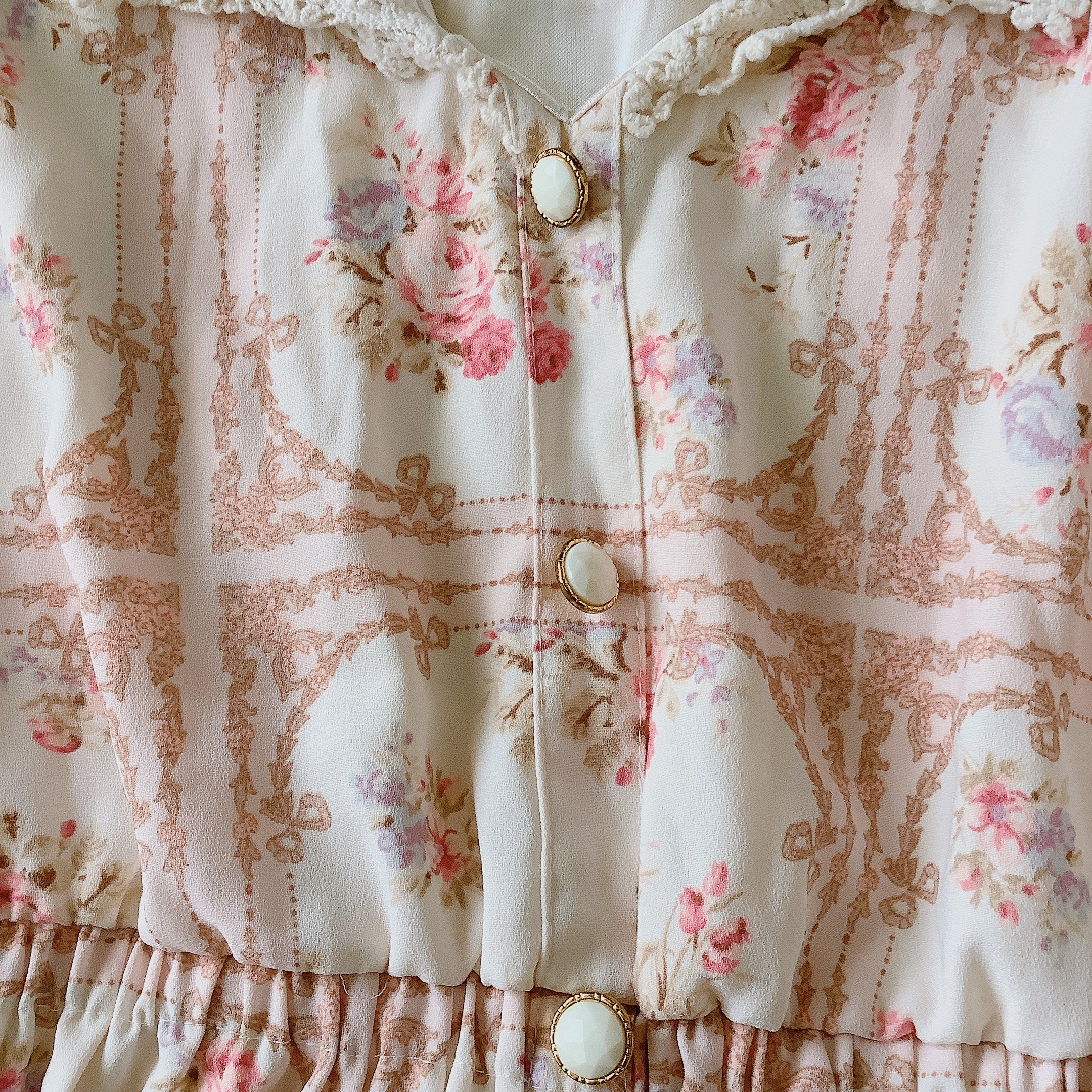 LIZ LISA Sailor Collar Floral Dress