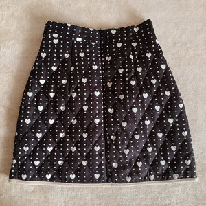 ROJITA Heart Quilting Mini Skirt