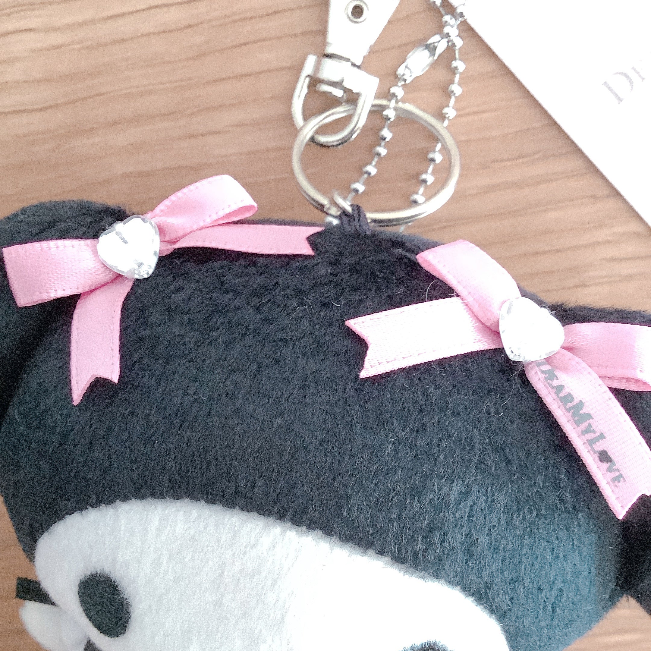 DearMyLove x Sanrio My Melody (Black Hood) Plush Key Chain Ryosan Jirai