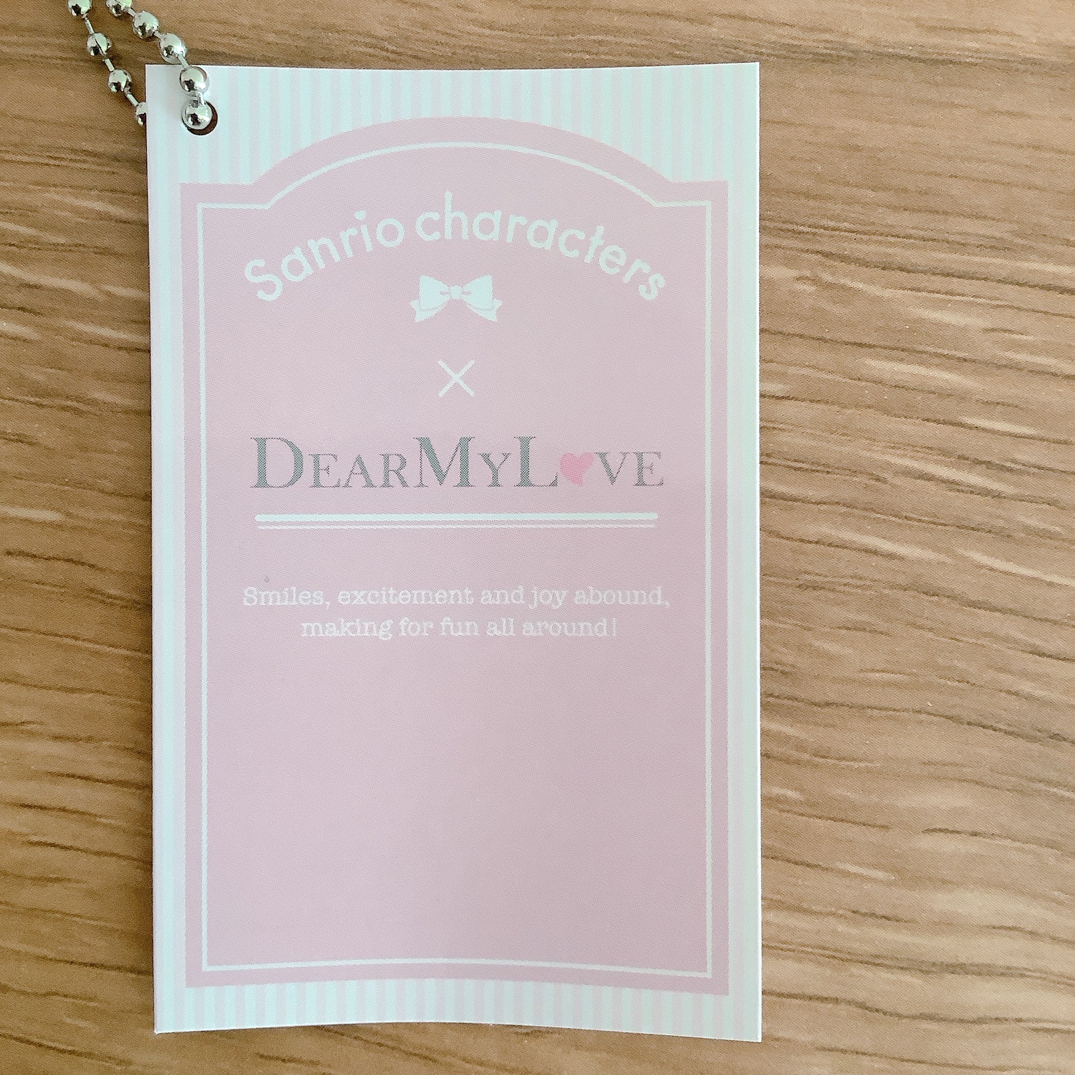 DearMyLove x Sanrio My Melody (Black Ribbon) Plush Key Chain Ryosan Jirai