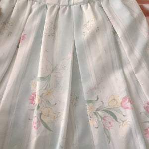 LIZ LISA Light Blue Tulips Off Shoulder Dress