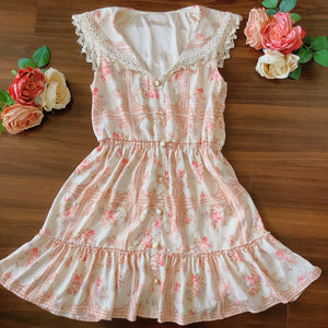 LIZ LISA Sailor Collar Floral Dress