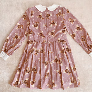 Ank Rouge Teddy Bear Collared Dress