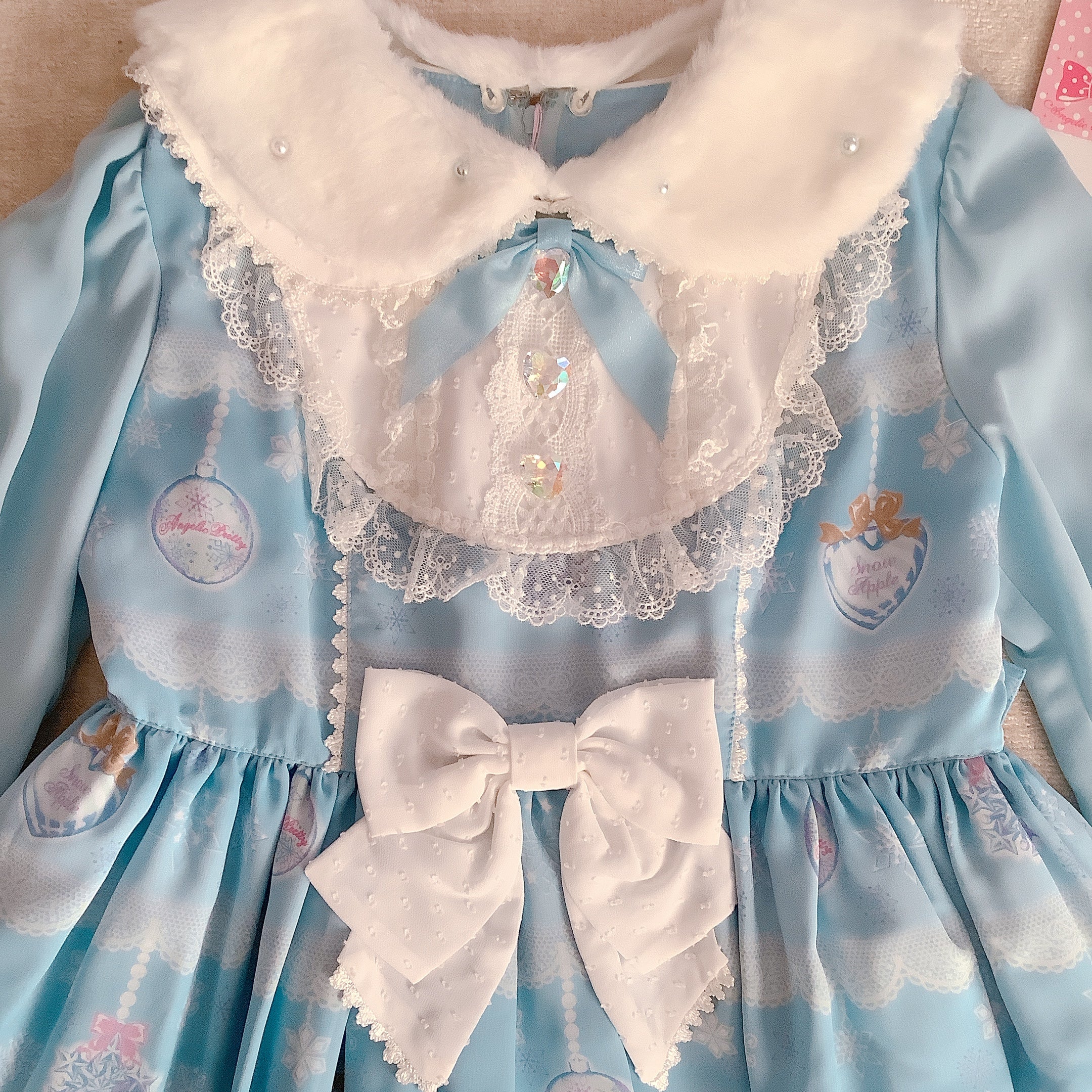 [NWT] Angelic Pretty Lovely Snow Fantasy JSK + Headband