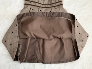 LIZ LISA Glen Check Heart Brown Dress