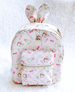 LIZ LISA Rabbit Ears Backpack White