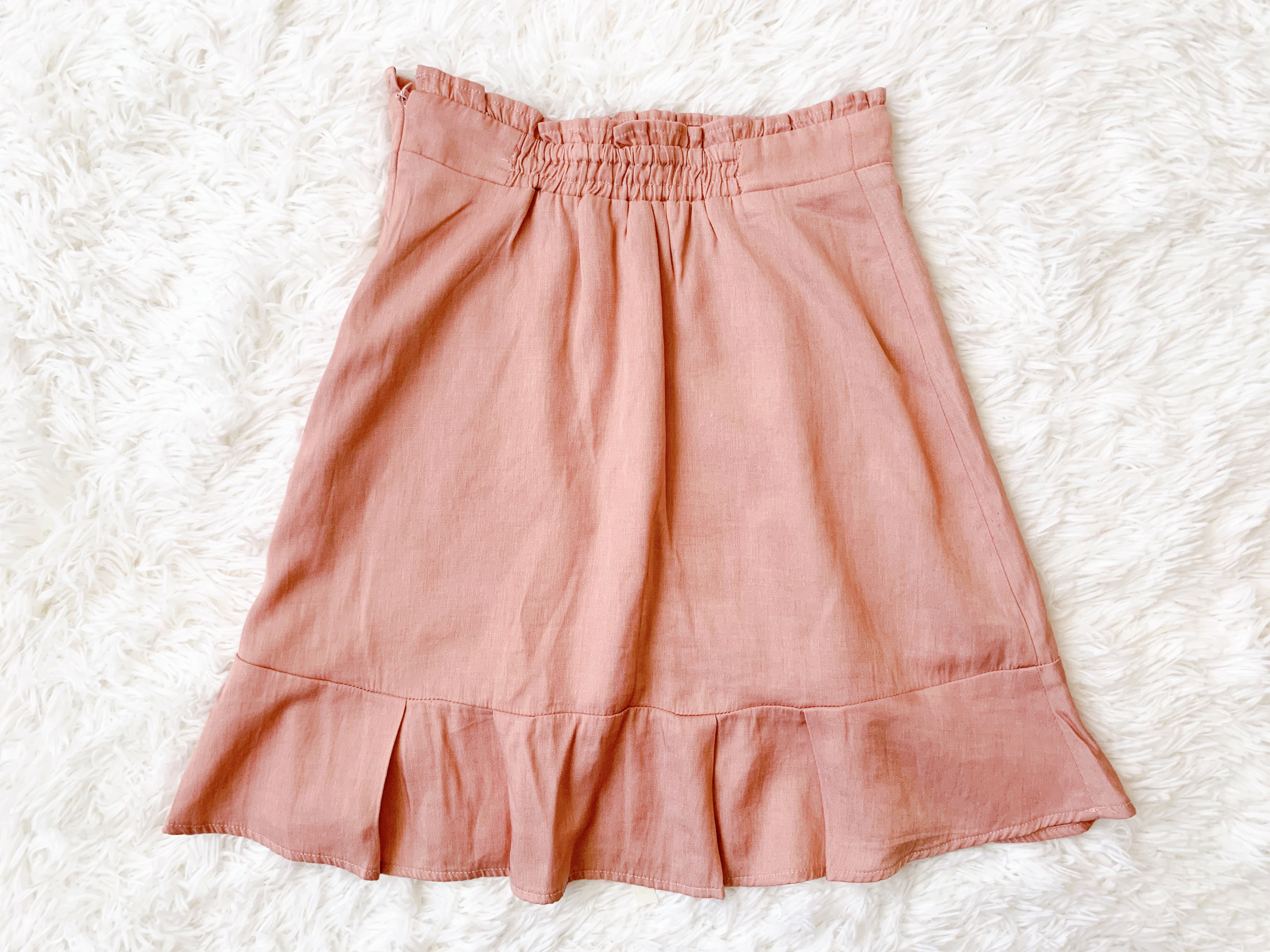 Secret Honey Ribbon Braded Skirt (Pink)