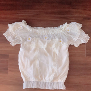 LIZ LISA Margaret Flower Lace Chiffon Blouse