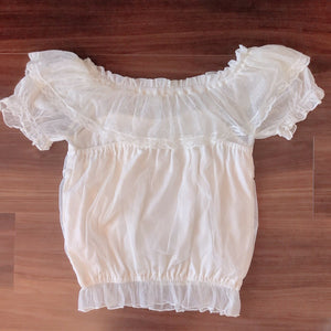 LIZ LISA Margaret Flower Lace Chiffon Blouse